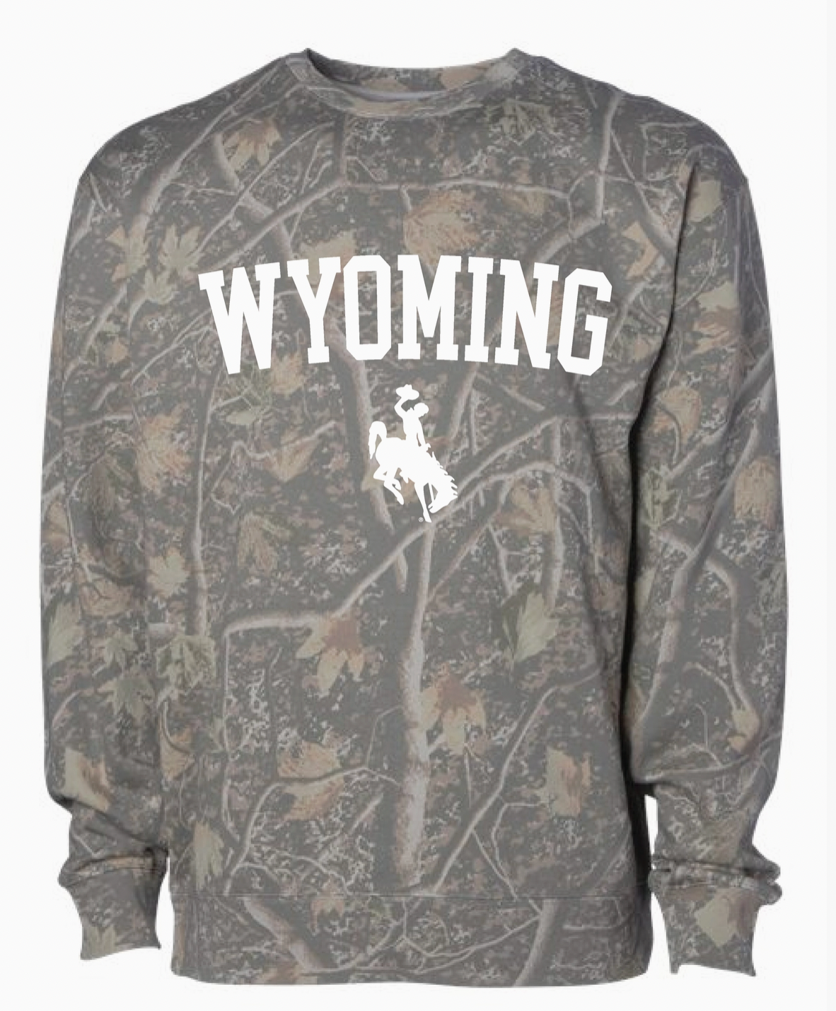 Wyoming Camo Crewneck