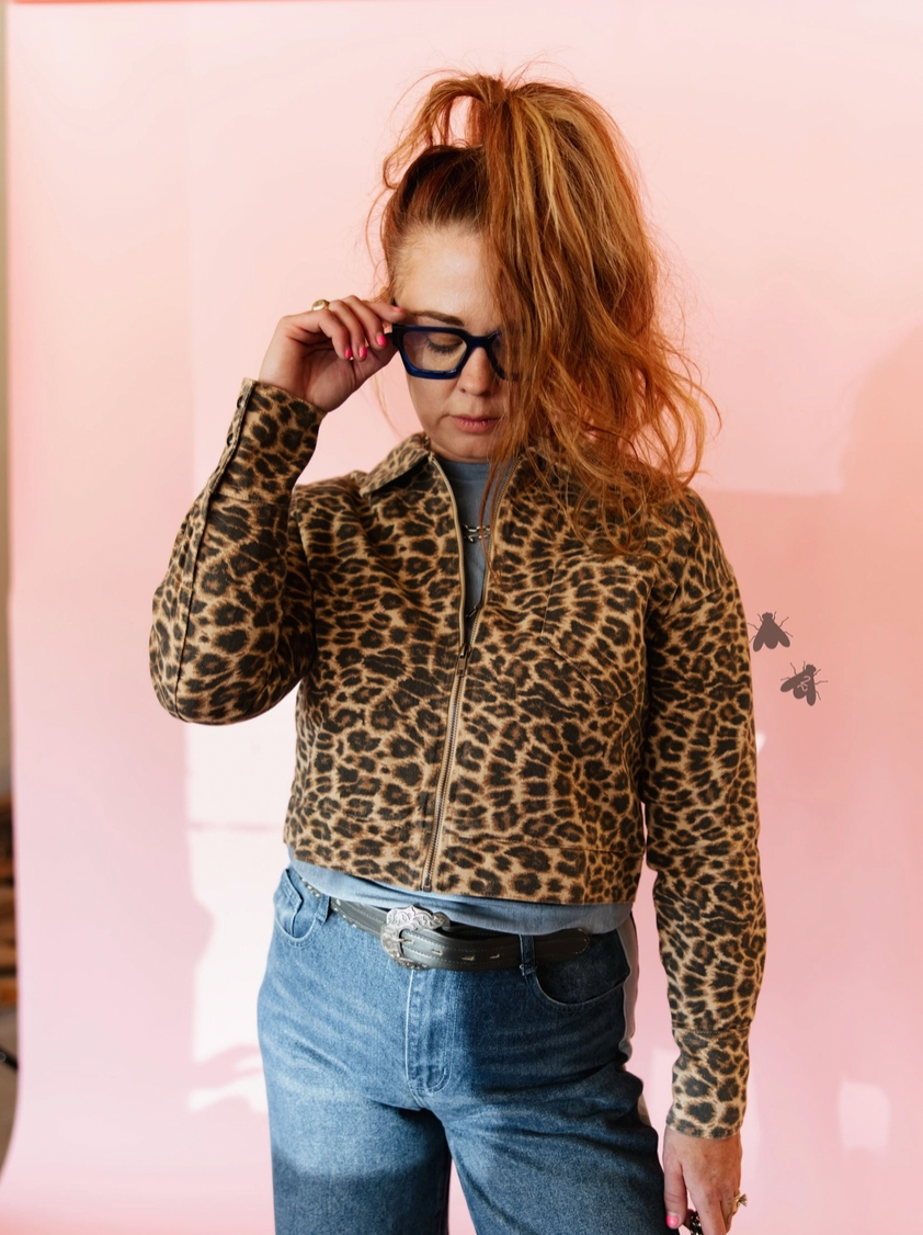 Leopard Zip Jacket